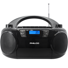 Load image into Gallery viewer, Philco PJC7000BT Bluetooth CD Boombox with Cassette, MP3 CD USB Playback The Ultimate Retro Music Combo with Best in Class Sound Performance, 12 watts, and Telescopic FM Antenna Provides Maximum Radio Reception
