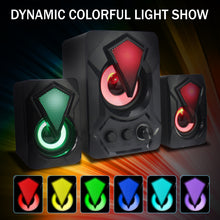 Load image into Gallery viewer, Magnavox MHT773 2.1 Speaker System with Color Light and Bluetooth Wireless Technology
