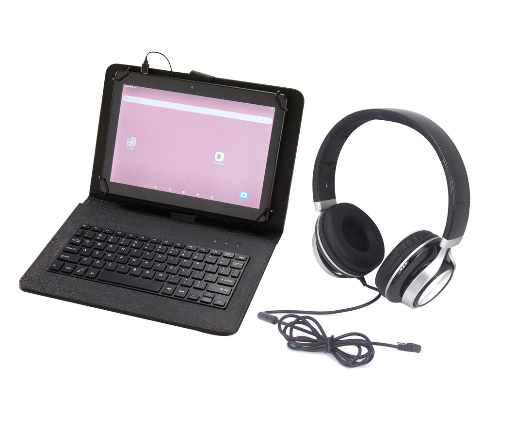 Magnavox MMP848Bun-BK 10.1 Inch Touch Screen Tablet with Keyboard, Case and Headphone