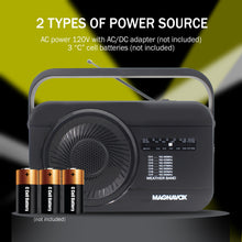 Load image into Gallery viewer, Magnavox MR4181W Portable Weather Band and AM/FM Radio

