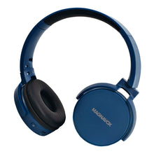 Load image into Gallery viewer, Magnavox MBH542-BL Bluetooth Wireless Foldable Stereo Headphones in Blue
