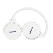 Load image into Gallery viewer, Magnavox MBH542-WH Bluetooth Wireless Foldable Stereo Headphones in White
