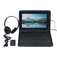 Load image into Gallery viewer, Craig CMP840 BUN-BK-HD Quad Core 10.1 in. Tablet with Keyboard Case and Headphones in Black
