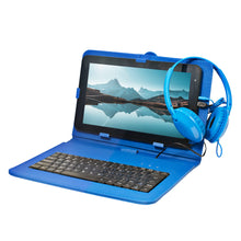 Load image into Gallery viewer, Craig CMP840 BUN-BL-HD Quad Core 10.1 in. Tablet with Keyboard Case &amp; Headphones in Blue
