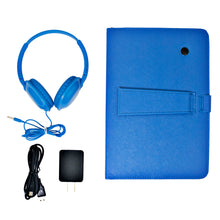 Load image into Gallery viewer, Craig CMP840 BUN-BL-HD Quad Core 10.1 in. Tablet with Keyboard Case &amp; Headphones in Blue
