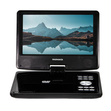 Load image into Gallery viewer, Magnavox MTFT713-BK Portable 9 Inch TFT Swivel Screen DVD/CD Player in Black
