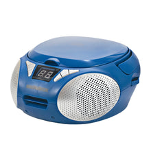 Load image into Gallery viewer, Magnavox MD6924-BL Portable Top Loading CD Boombox with AM/FM Radio in Blue
