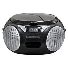 Load image into Gallery viewer, Magnavox MD6924 Portable Top Loading CD Boombox with AM/FM Stereo Radio in Black
