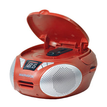 Load image into Gallery viewer, Magnavox MD6924-RD Portable Top Loading CD Boombox with AM/FM Radio in Red
