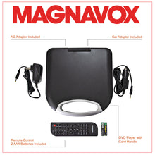 Load image into Gallery viewer, Magnavox MTFT750-BK Portable 7 inch DVD/CD Player with Remote in Black
