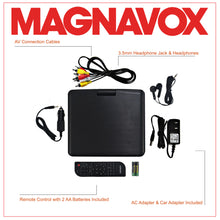 Load image into Gallery viewer, Magnavox MTFT716N-BK Portable 7 Inch TFT Swivel Screen DVD/CD Player in Black
