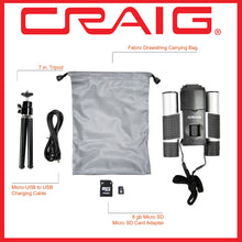 Load image into Gallery viewer, Craig CAC378 Binoculars with Digital Camera &amp; 1.5&quot; LCD Display in Black and Silver
