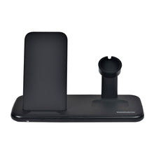 Load image into Gallery viewer, Magnavox MCH3383C Wireless 3 in 1 Charging Station in Black
