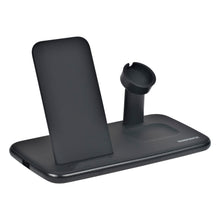 Load image into Gallery viewer, Magnavox MCH3383C Wireless 3 in 1 Charging Station in Black
