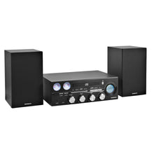 Load image into Gallery viewer, Magnavox MM451 CD Shelf System with FM Radio, Bluetooth and Remote in Black
