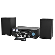 Load image into Gallery viewer, Magnavox MM451 CD Shelf System with FM Radio, Bluetooth and Remote in Black
