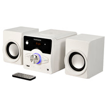 Load image into Gallery viewer, Magnavox MM442-WH Top Loading CD Shelf System with FM Radio, Bluetooth and Remote in White
